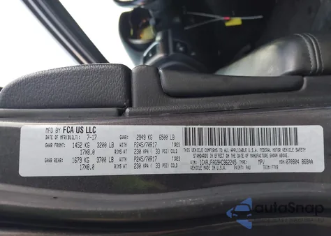 2017 Jeep Grand Cherokee Laredo 4X4 из США, поврежденный, VIN 1C4RJFAG9HC962245